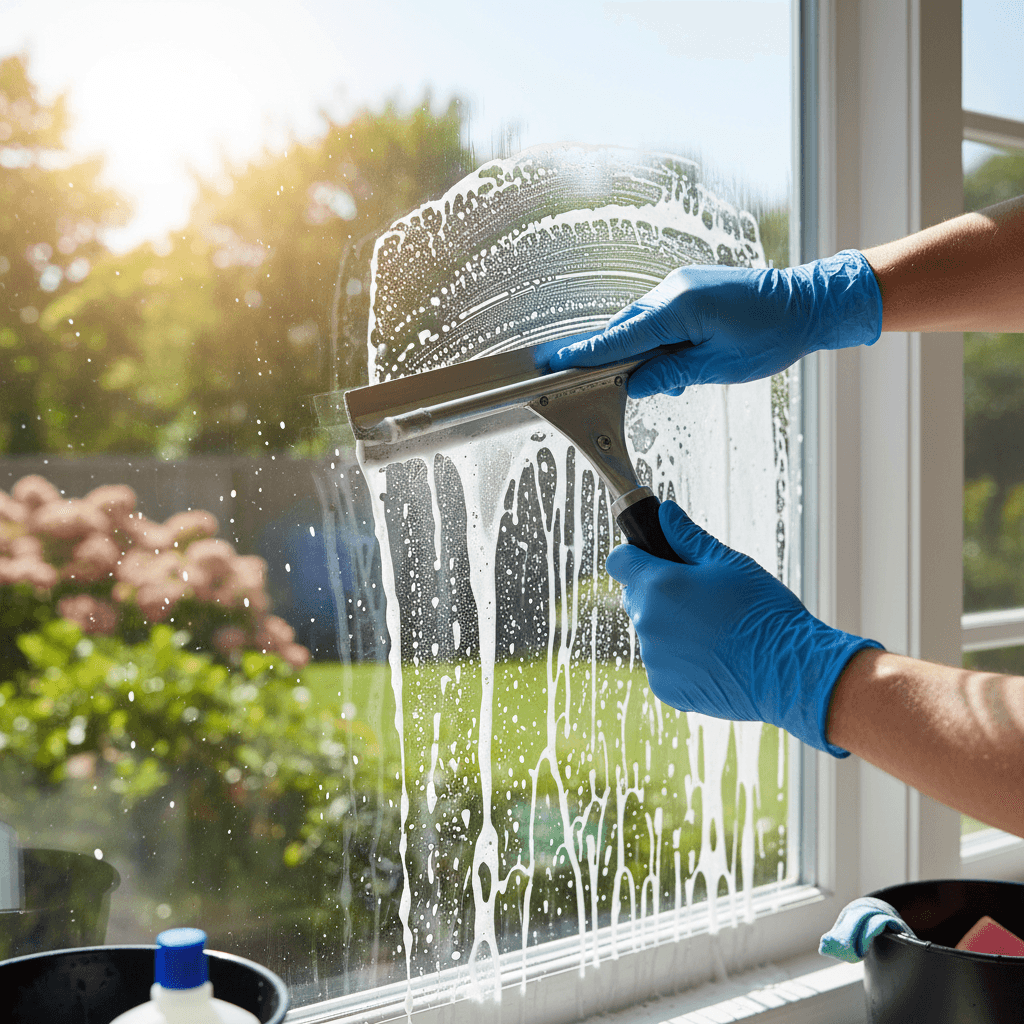Interior and exterior window cleaning service