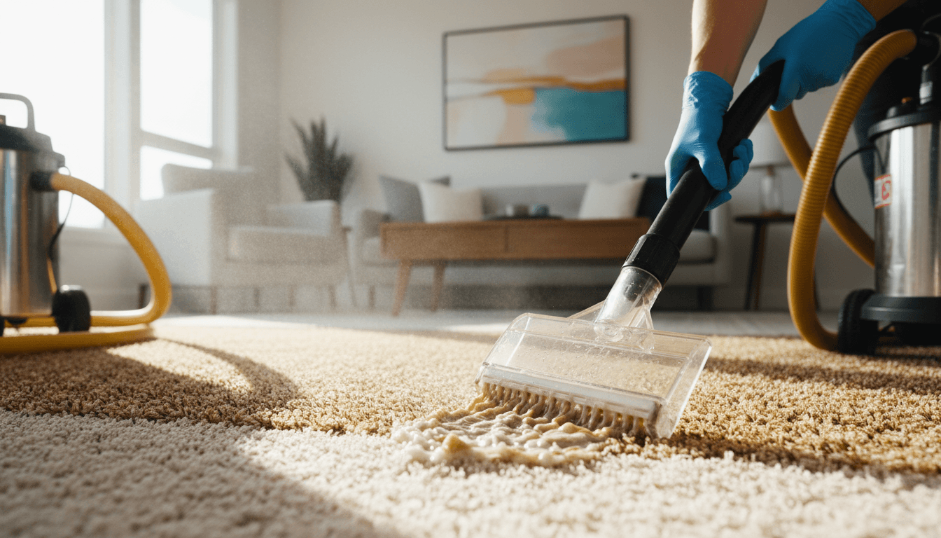 Floor mat and carpet extraction cleaning