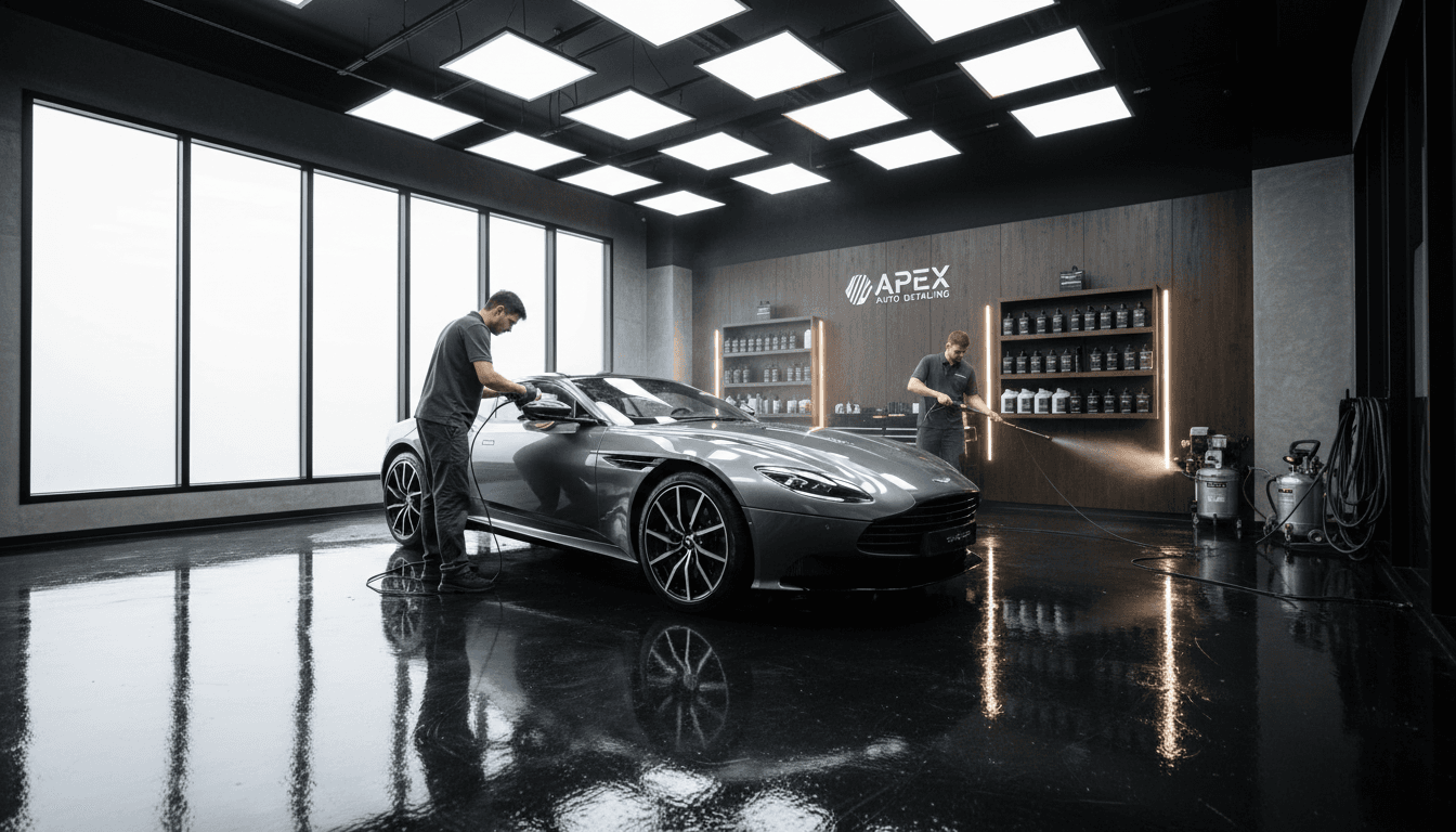 Efficient mobile detailing service setup