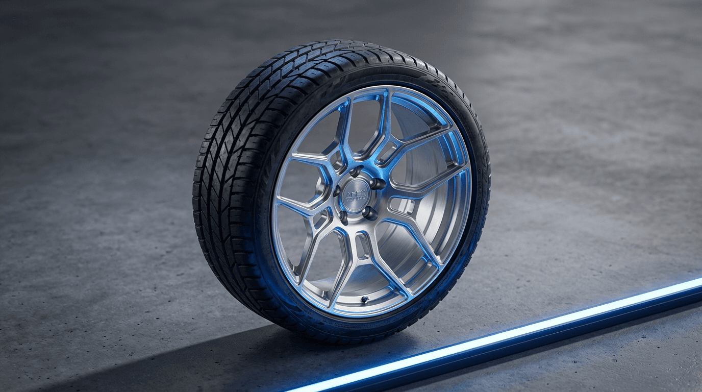 Professional wheel and tire detailing service