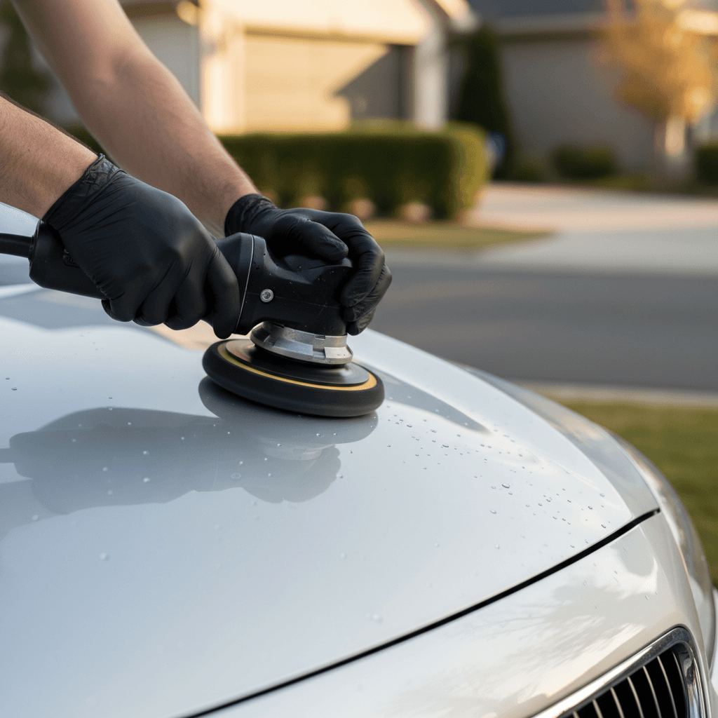 Detailing luxury vehicle wheels and tires